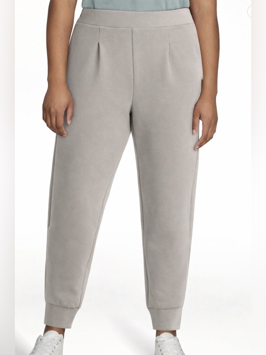 Avia Pants - Avia Gray Fog Scubaknit Pleated Pull On Jogger Pants Womens XL NWT